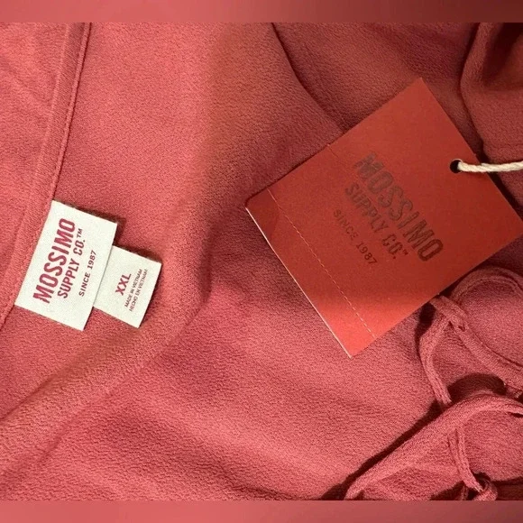 Mossimo Supply Pink Shirt Crisscross V-neck Sz XXL - Picture 5 of 8